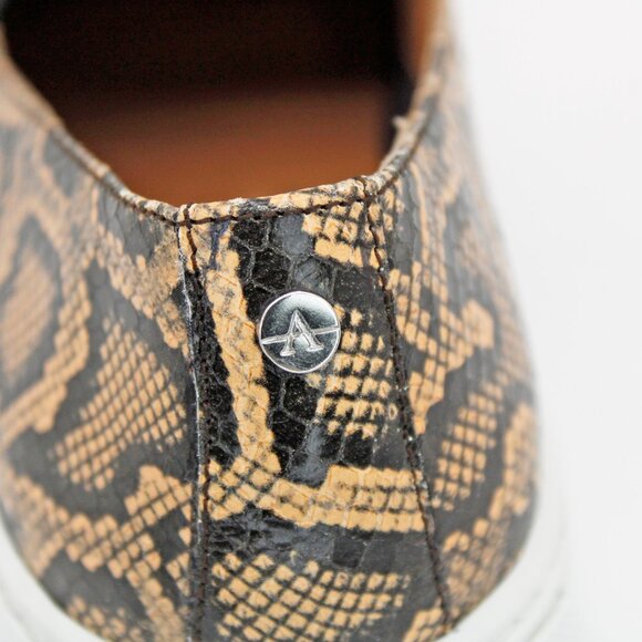 Aquatalia ‘Onida’ Snake Print Leather Slip-On Sneakers - Picture 9 of 10